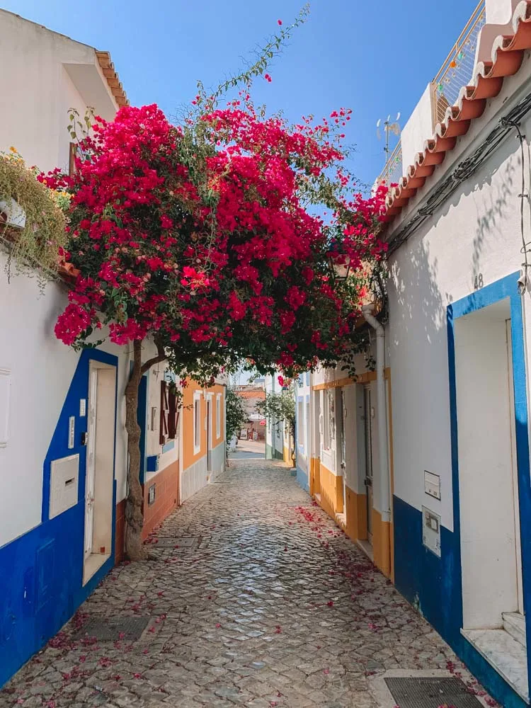 The colourful streets of Ferragudo, Portugal