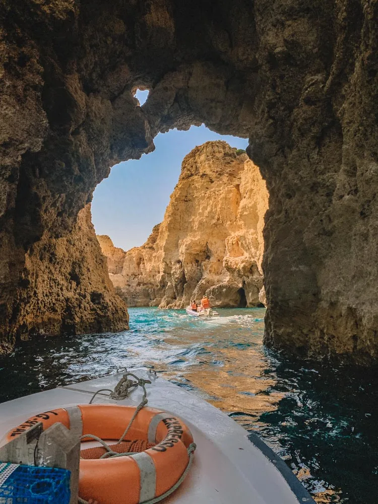 Cruising through the arches and sea caves of Ponta da Piedade