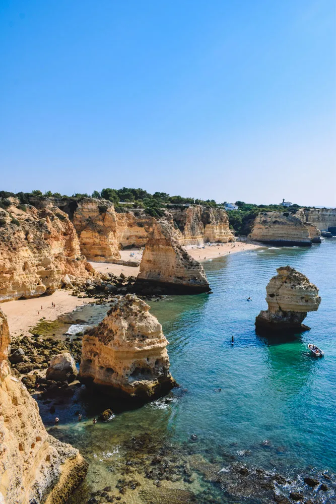 The gorgeous Praia do Marinha - a must see on any Algarve itinerary