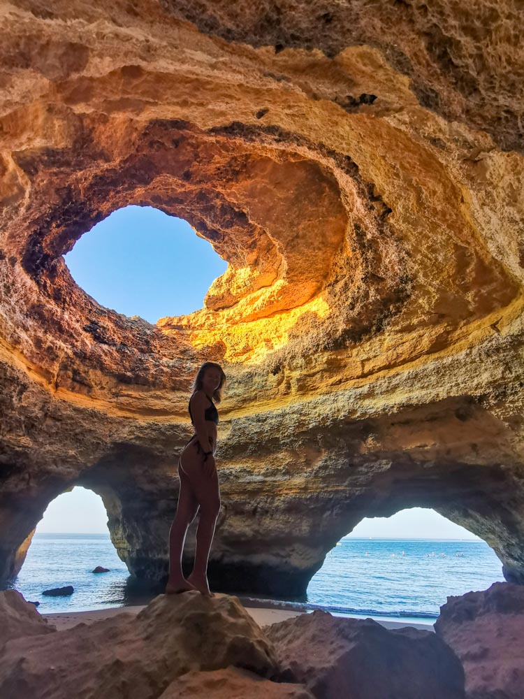 Exploring Benagil Cave in the Algarve