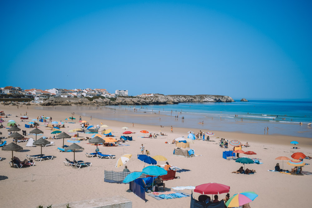 One of the beaches in Peniche, Portugal
