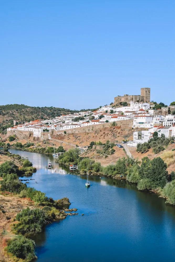 View over Mertola and the Guadiana River