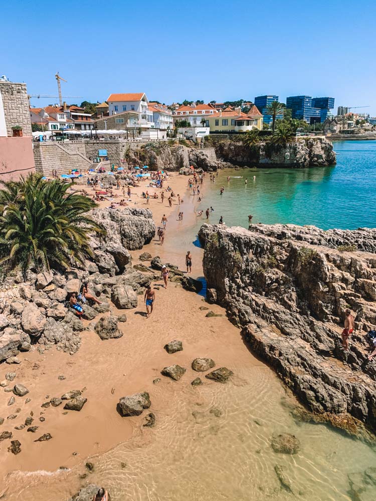 One of the beautiful city beaches in Cascais