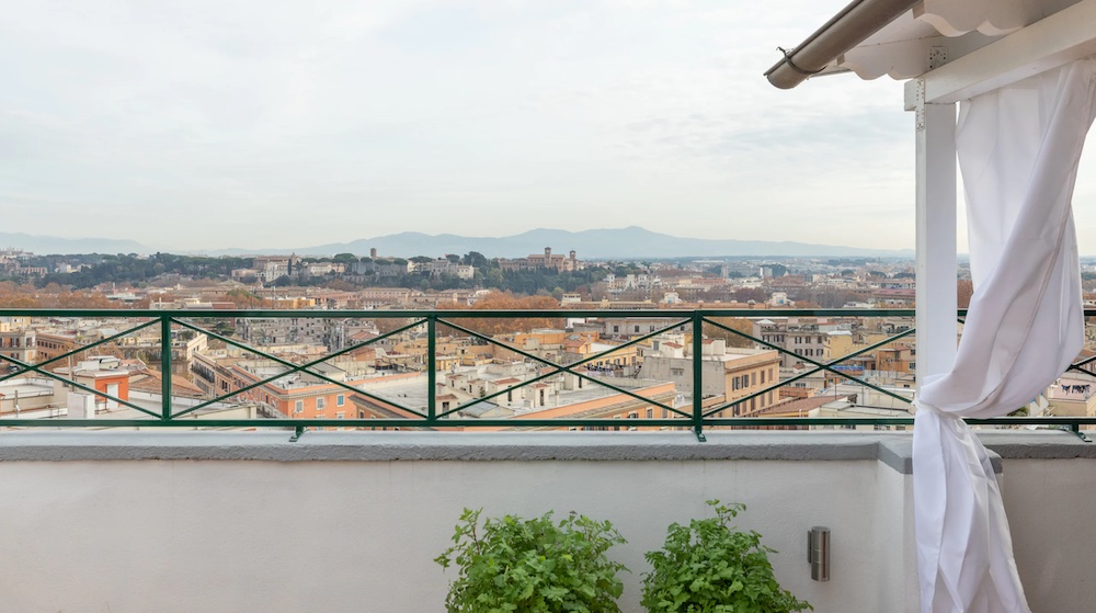View over the rooftops of Rome from Aspects apartment - photo by Plum Guide