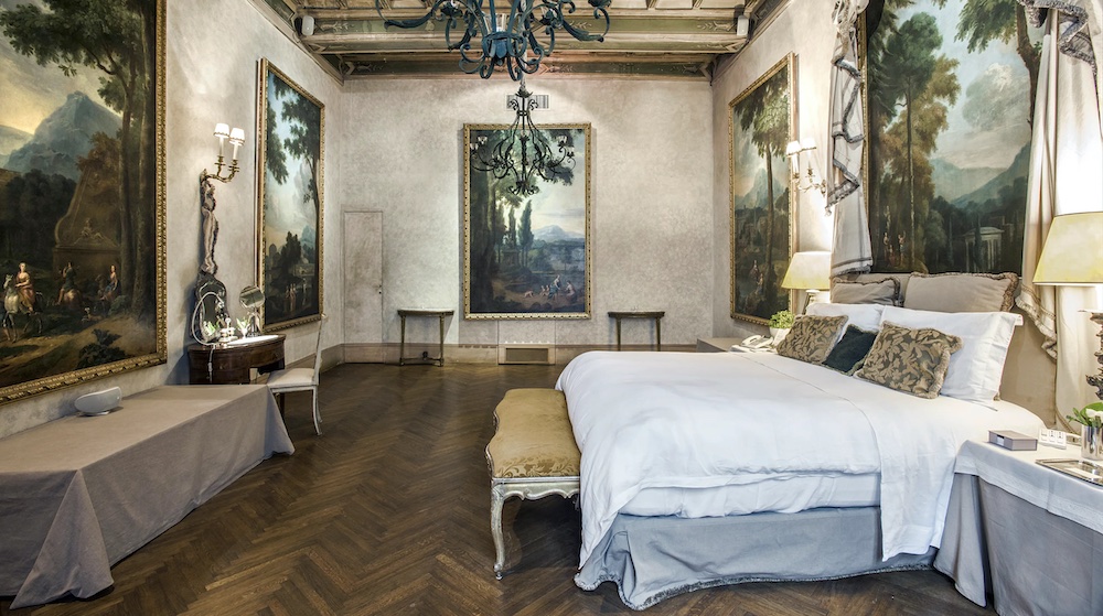 The main bedroom at Desiderata apartment in Rome, Italy - photo by Plum Guide
