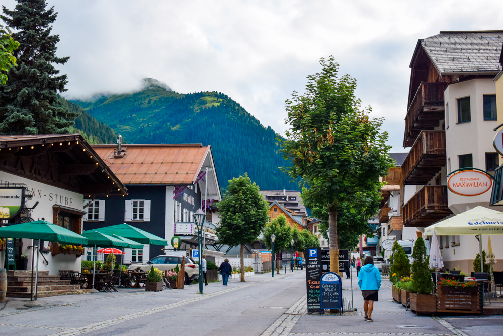 Wandering around the streets of St Anton am Arlberg, Austria