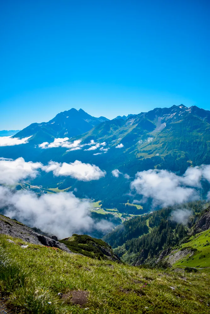 Beautiful views over St Anton and the surrounding valley