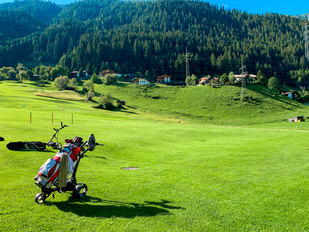 The golf course in St Anton, Austria
