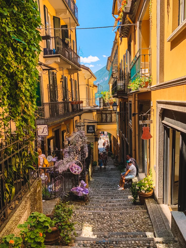 Exploring the picturesque streets of Bellagio in Lake Como, Italy - the highlight of my Lake Como day tour