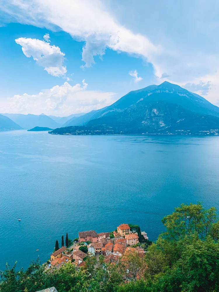 Views over Varenna and Lake Como from Castello di Vezio 