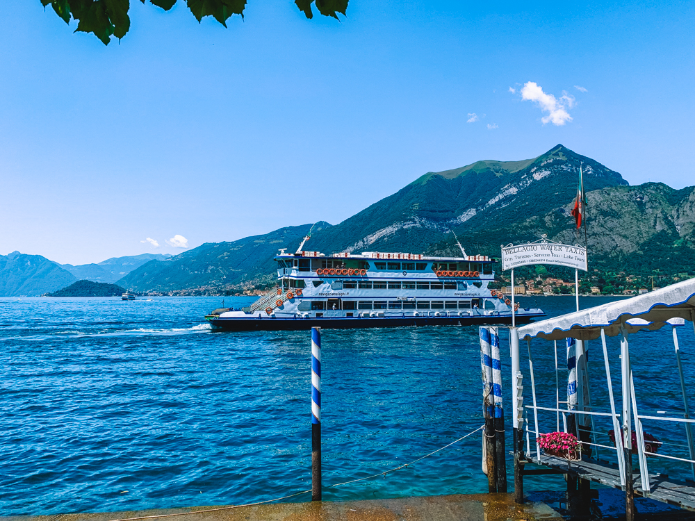 The ferries in Bellagio, Lake Como