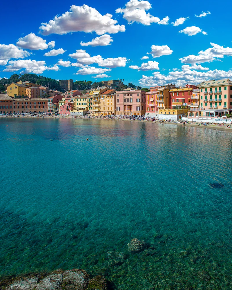The beautiful water and seafront promenade of Sestri Levante in Italy - photo by Giuseppe Trimarchi on Scopio