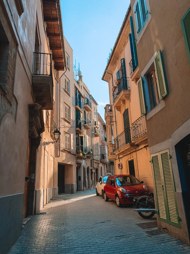 Exploring the streets of Palma de Mallorca, Spain