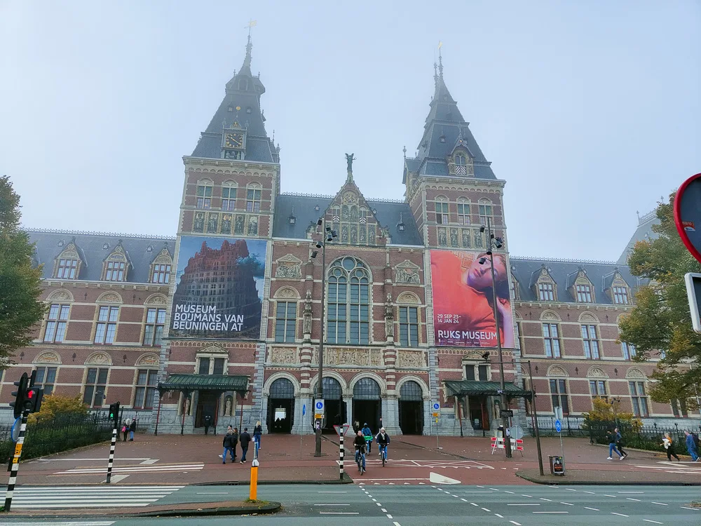 The exterior of the Rijksmuseum in Amsterdam