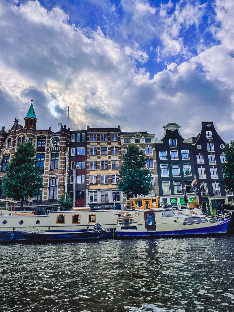 Cruising along the canals of Amsterdam