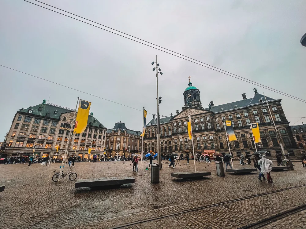 Dam Square in Amsterdam - a must-see on any Amsterdam 2-day itinerary