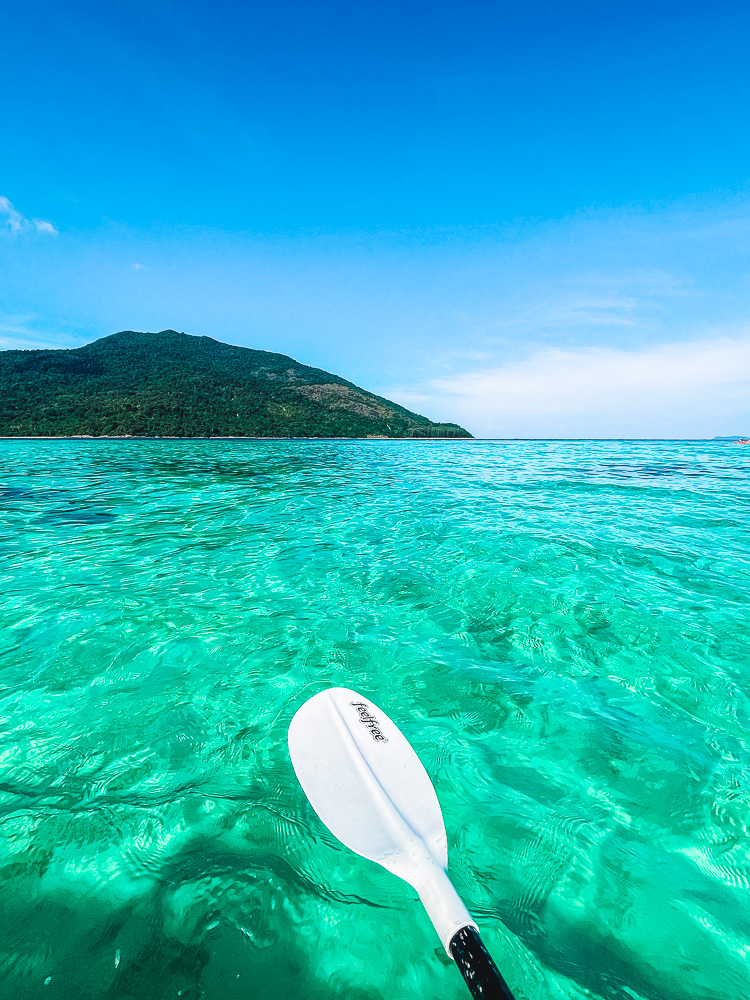 Kayaking in the crystal clear water of Koh Lipe, Thailand