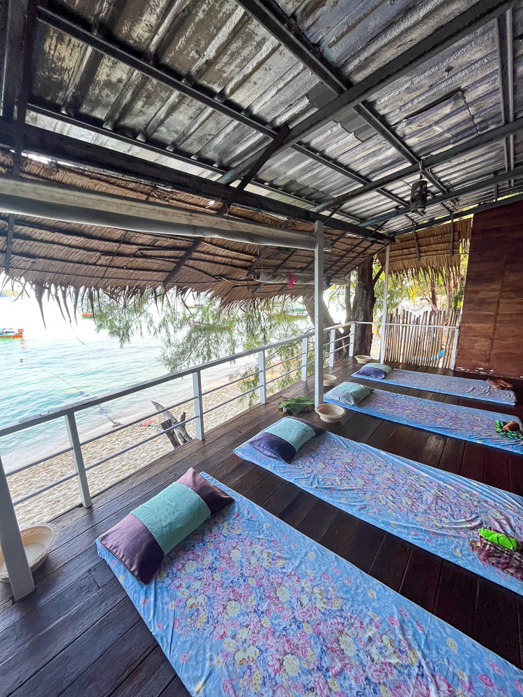 One of the massage stations on Sunrise Beach in Koh Lipe, Thailand