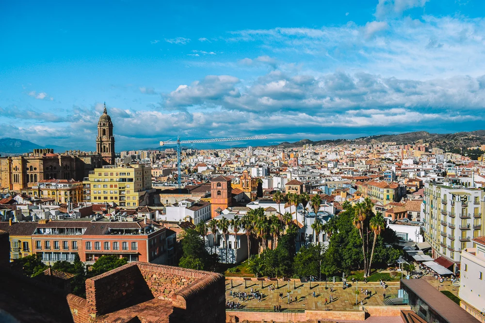 Views over Malaga from the Alcazaba