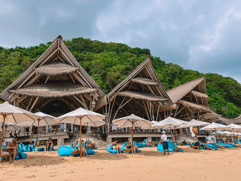 The iconic bamboo restaurant of Sundays Beach Club in Uluwatu