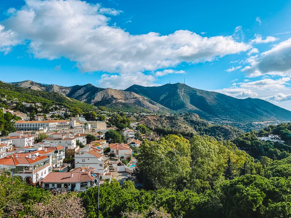 The view from Mirador Hermanos Nunez Andreu in Mijas