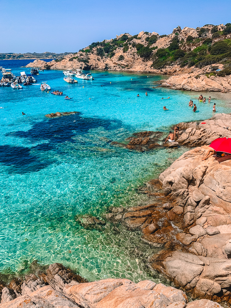 Cala Napoletana in Caprera Island, Italy