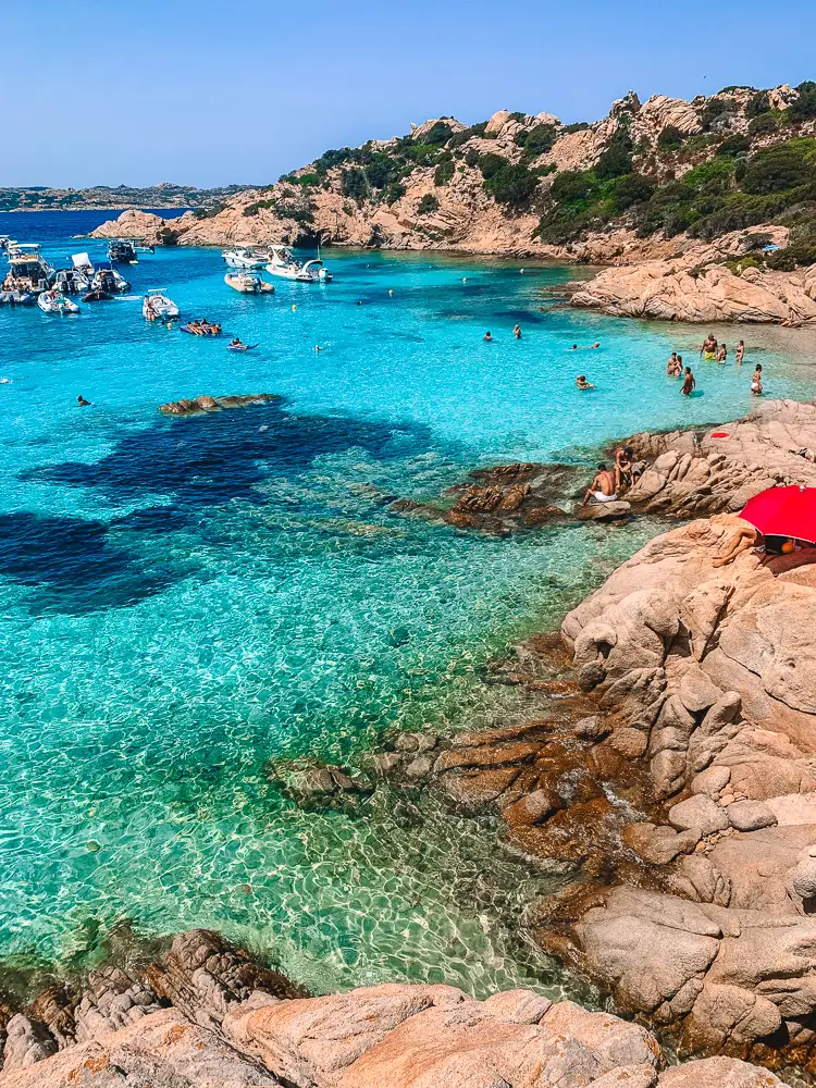 Cala Napoletana in Caprera Island, Italy
