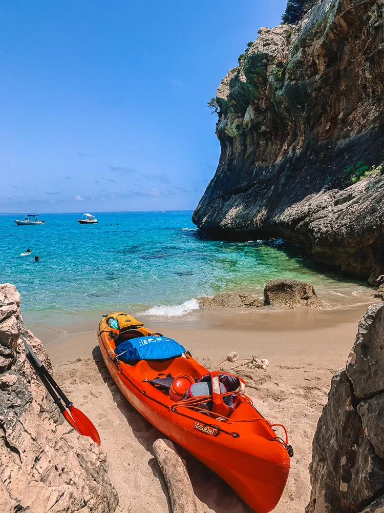 Kayaking in the Golfo di Orosei, Italy