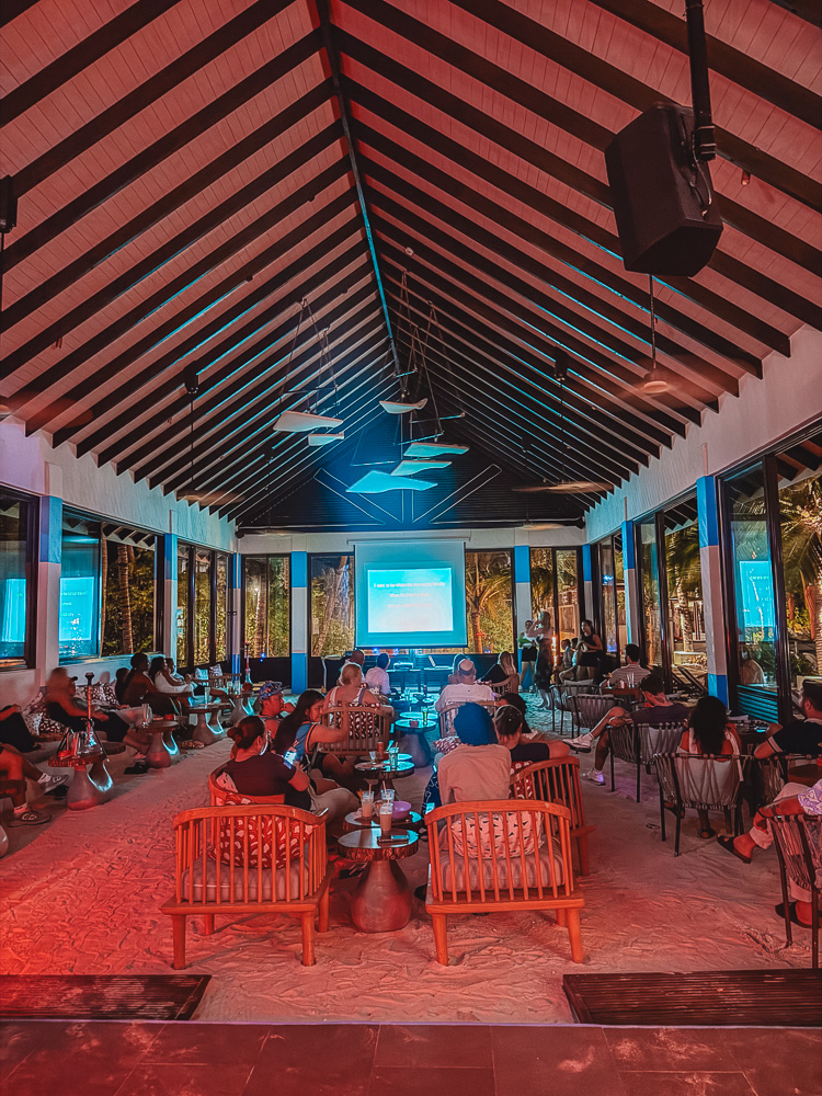Karaoke night at X360 at OBLU XPERIENCE Ailafushi