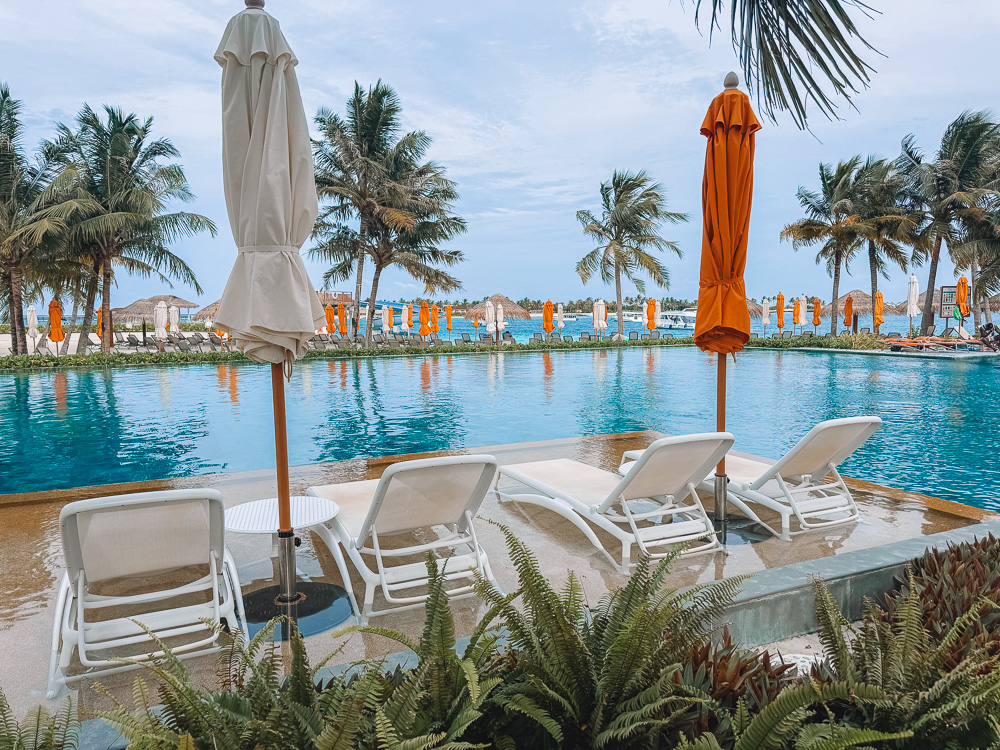 The main pool at OBLU XPERIENCE Ailafushi