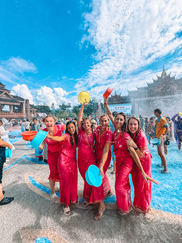 Having fun at the Dai Water Splashing Festival in Xishuangbanna, China