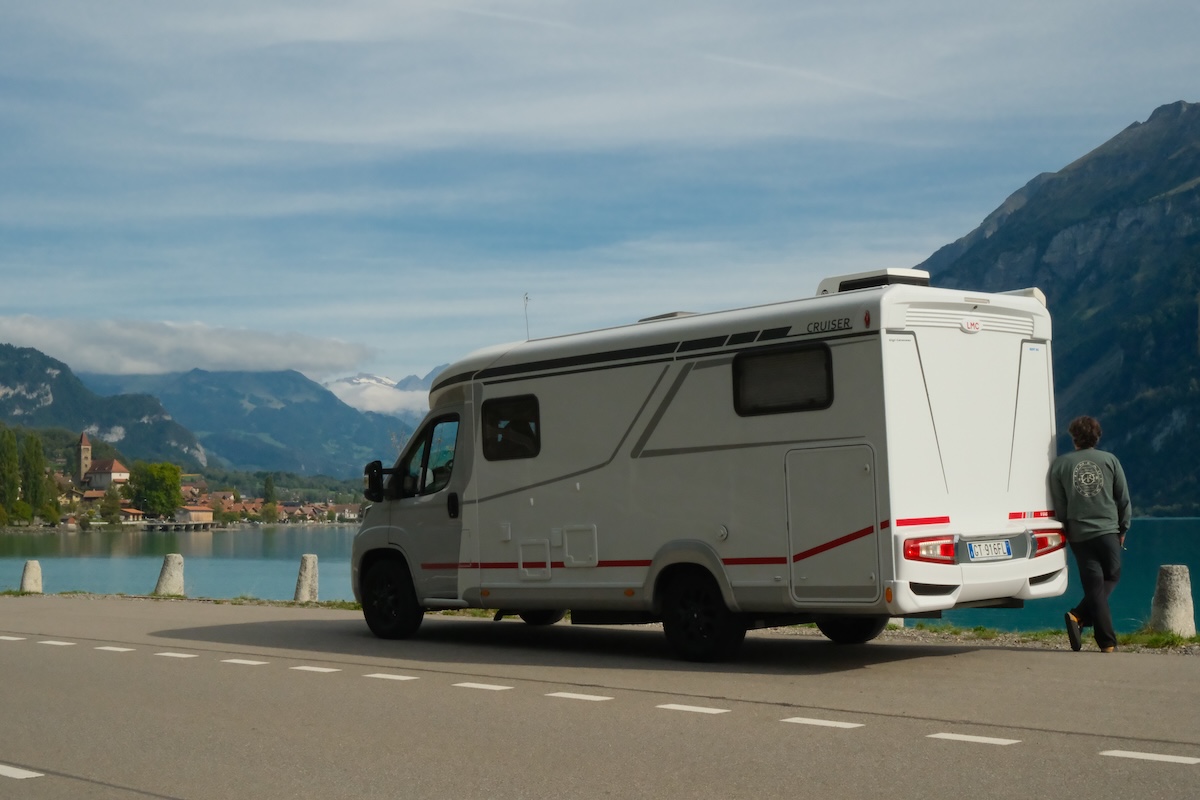 Exploring the lakes and mountains of Switzerland by campervan